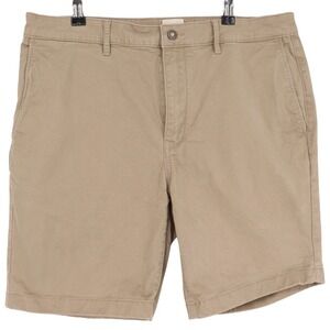 Flint and Tinder Men's Size 34 Khaki Tan Stretch Chino Shorts Summer Huckberry